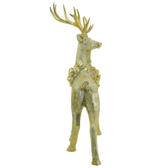 Renna Natalizia Oro Bronzato H.102 cm