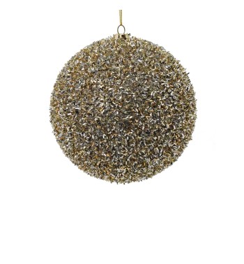 Palla di Natale Glitterata D.14 cm Conf. da 1 Pz