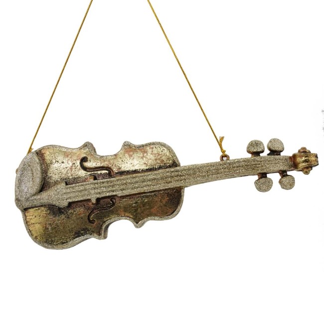 Violino Natalizio da Appendere H.25 cm