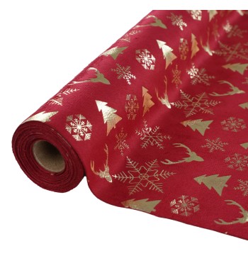 Runner Natalizio in Velluto Decorato 35x300 cm 3 Colori