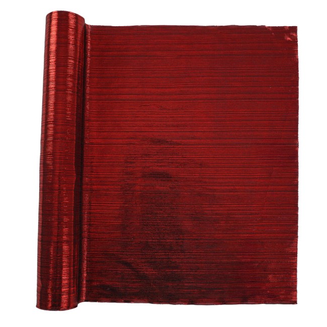 Runner Natalizio in Velluto Metallizzato 35x300 cm 2 Colori