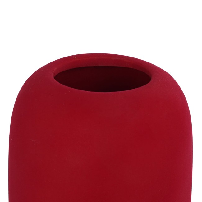 Vaso in Ceramica Rivestito in Velluto H.35 cm 2 Colori