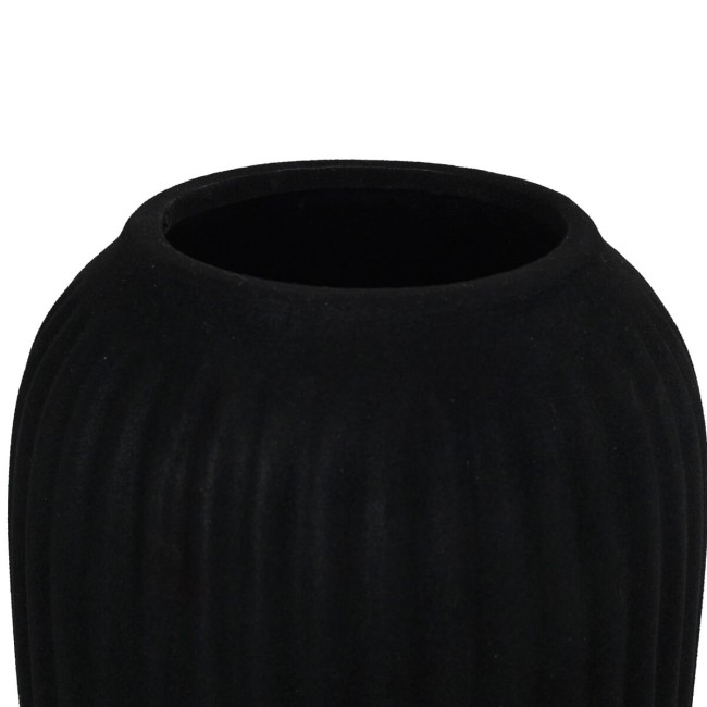 Vaso in Ceramica Rivestito in Velluto H.20 cm 2 Colori