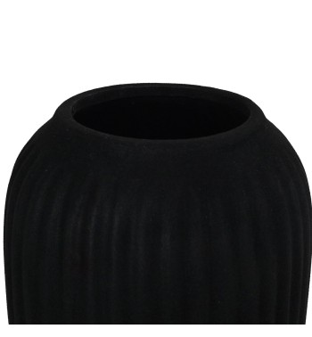 Vaso in Ceramica Rivestito in Velluto H.20 cm 2 Colori