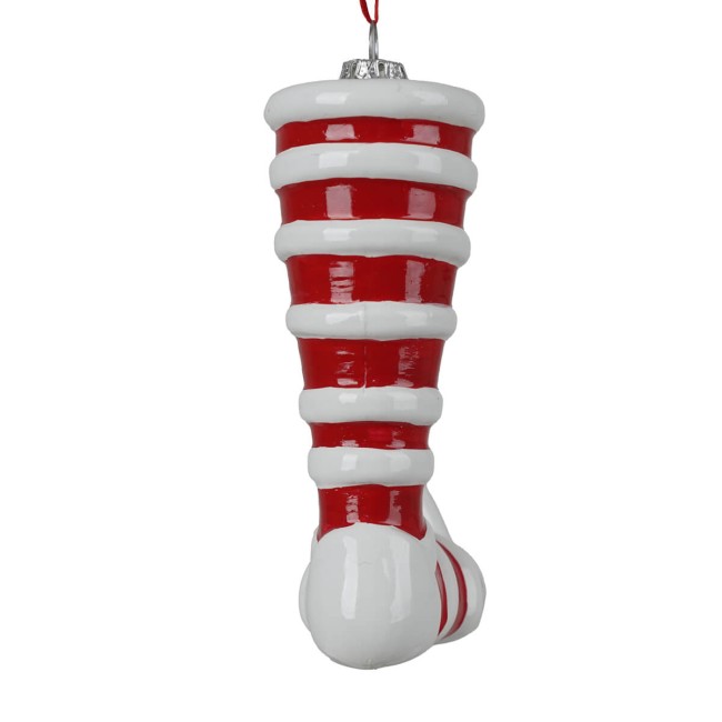 Stivale di Elfo da Appendere in Plastica H.12,8 cm