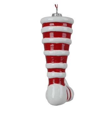 Stivale di Elfo da Appendere in Plastica H.12,8 cm