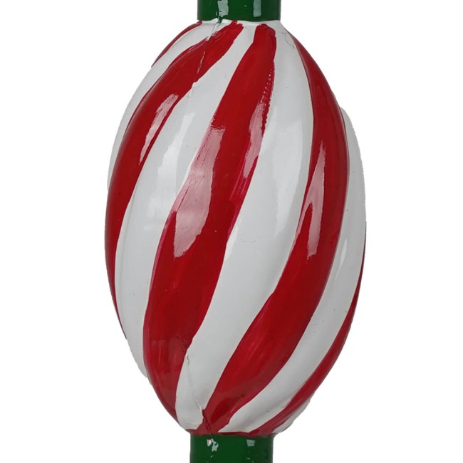 Caramella Natalizia da Appendere Rosso e Bianco H.10,5 cm