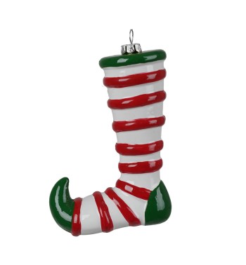 Stivale di Elfo Natalizio da Appendere H.12,8 cm