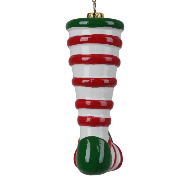 Stivale di Elfo Natalizio da Appendere H.12,8 cm