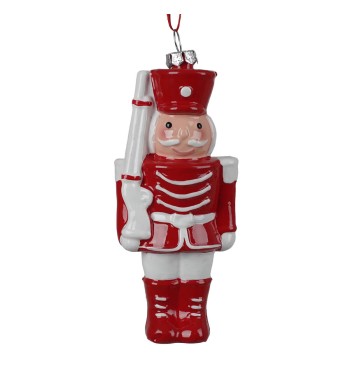 Schiaccianoci Natalizio da Appendere H.12,7 cm