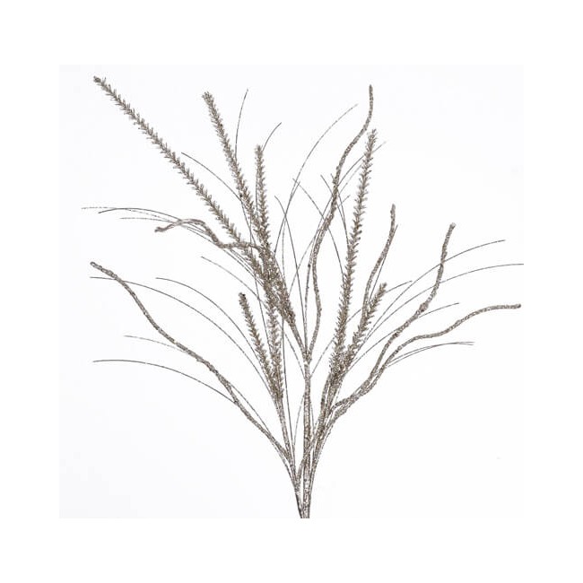 Rametto Natalizio Glitterato Champagne da 85 cm