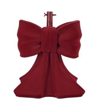 Base per Albero di Natale a Forma di Fiocco Bordeaux H.66 cm
