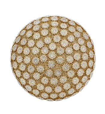 Fungo Natalizio Oro con Strass H.20,5 cm