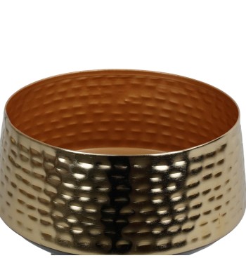 Vaso Elegante in Metallo Oro e Nero 2 Misure