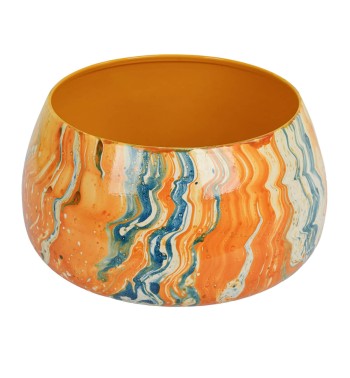 Vaso in Metallo Effetto Marmo 2 Misure