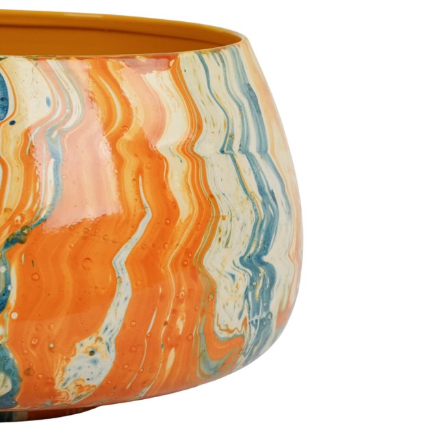 Vaso in Metallo Effetto Marmo 2 Misure