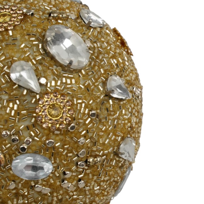 Pallina di Natale con Gemme D.10 cm 2 Colori