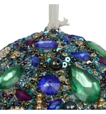 Pallina di Natale con Gemme D.10 cm