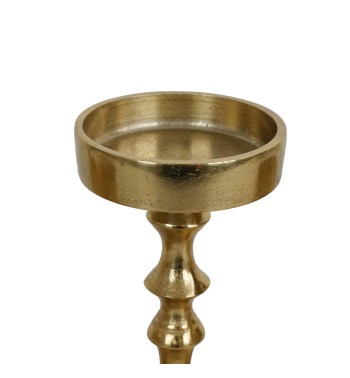 Candelabro Oro in Alluminio H.24,5 cm