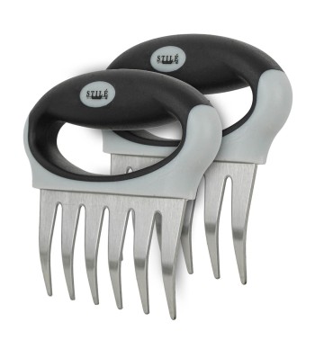 Set 2 Accessori per Sfilacciare la Carne in Acciaio Inox