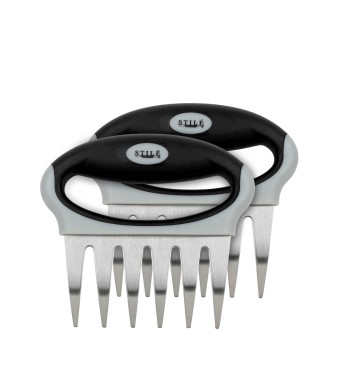 Set 2 Accessori per Sfilacciare la Carne in Acciaio Inox