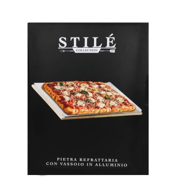 Pietra Refrattaria con Piatto in Alluminio