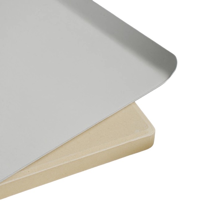 Pietra Refrattaria con Piatto in Alluminio