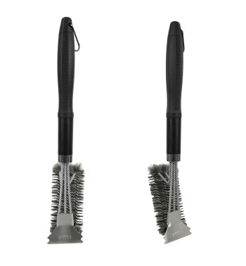Spazzola BBQ con Doppia Testina in Acciaio Inox