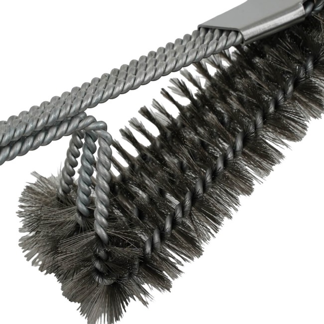 Spazzola BBQ con Doppia Testina in Acciaio Inox