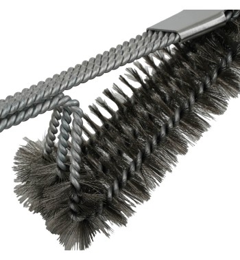 Spazzola BBQ con Doppia Testina in Acciaio Inox