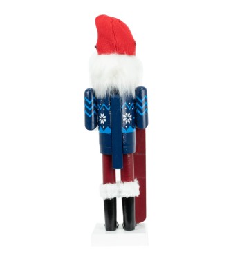 Schiaccianoci Natalizio con Snowboard H.38 cm