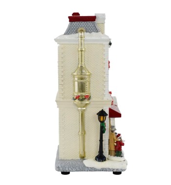 Caffetteria Natalizia con Luci in Resina H.27,5 cm