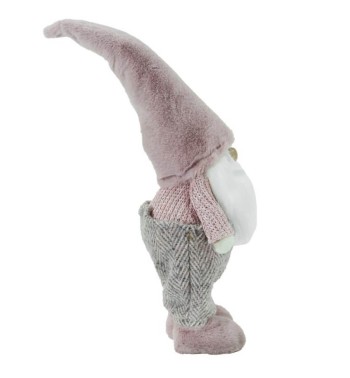 Babbo Natale con Abito Rosa H.41,5 cm