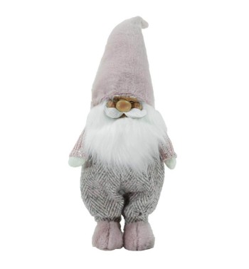 Babbo Natale con Abito Rosa H.41,5 cm