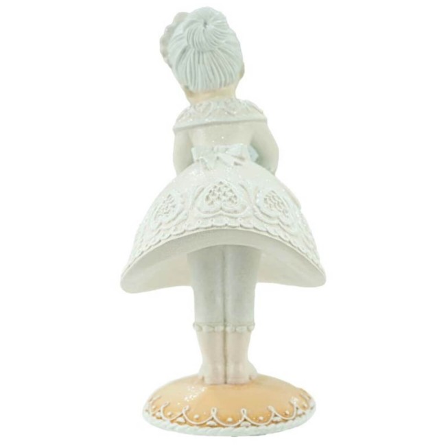 Mamma Natale di Marzapane con Casetta in Resina H.33 cm