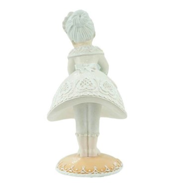 Mamma Natale di Marzapane con Casetta in Resina H.33 cm