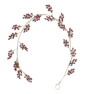 Tralcio Natalizio con Bacche Rosse L.170 cm