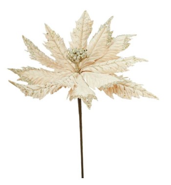 Fiore in Velluto con Decori D.20xL.38 cm