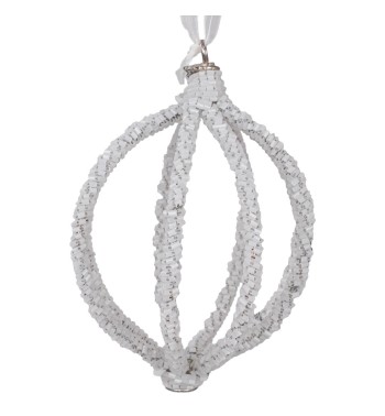 Cipolla Natalizia con Perline D.10 cm