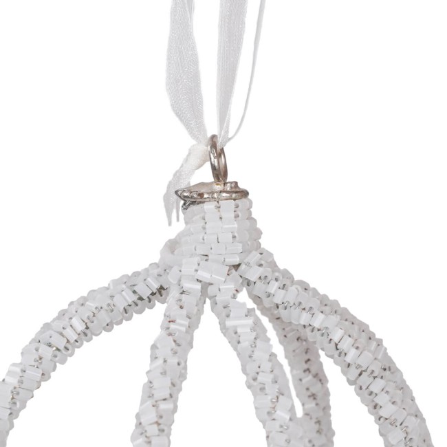 Cipolla Natalizia con Perline D.10 cm