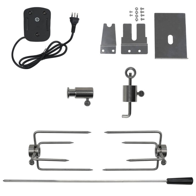 Girarrosto Elettrico in Acciaio Inox per Barbecue Lisbona e Lussemburgo