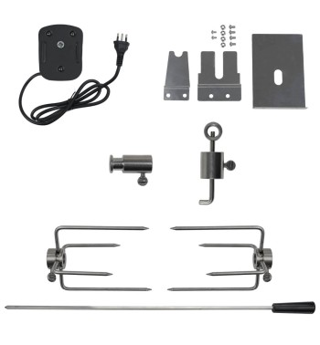 Girarrosto Elettrico in Acciaio Inox per Barbecue Lisbona e Lussemburgo