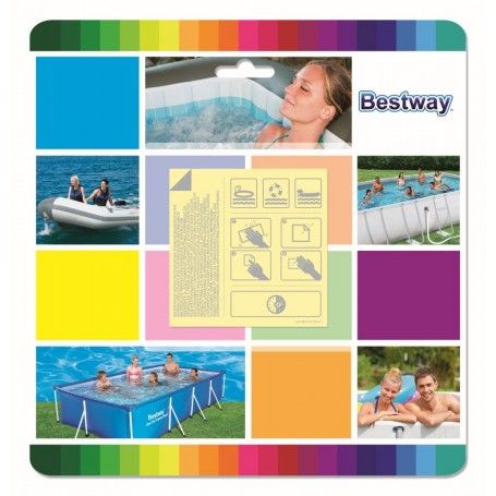 Kit 10 Toppe di Riparazione per Piscine e Gonfiabili - Bestway 62091