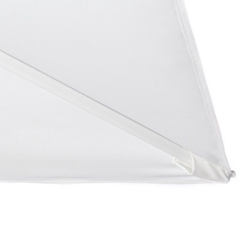 Ombrellone Decentrato da Giardino in Alluminio 3x3 mt Bianco | Alba