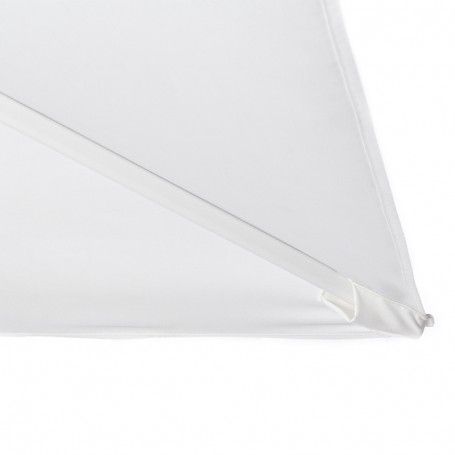 Ombrellone Decentrato da Giardino in Alluminio 3x3 mt Bianco | Alba