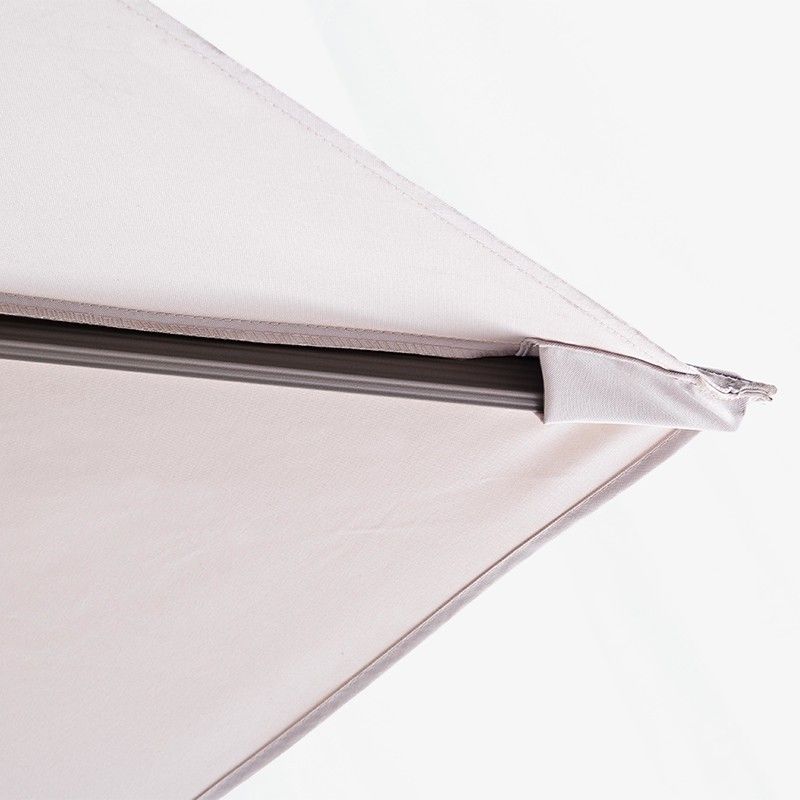 Ombrellone Decentrato da Giardino in Alluminio 3x4 mt Tortora | Alba