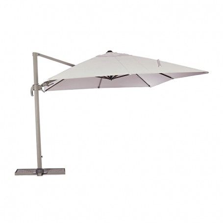 Ombrellone Decentrato da Giardino in Alluminio 3x4 mt Tortora | Alba