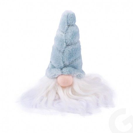 Testa di Gnomo Natalizia da Appoggio 4 Colori H.9 cm