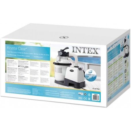 Intex 26644 Filtro a sabbia - Flusso Sistema: 4.000 l/h, Flusso Acqua: 4.500 l/h
