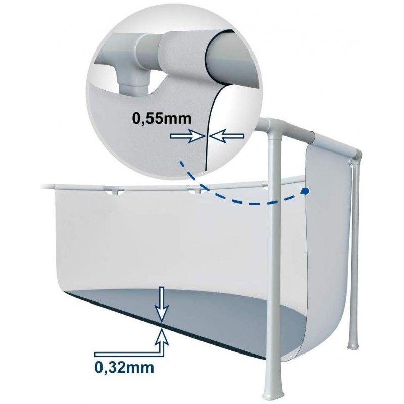 Piscina Intex 366xH.99 cm Fuori Terra Prisma Frame - Intex 26716